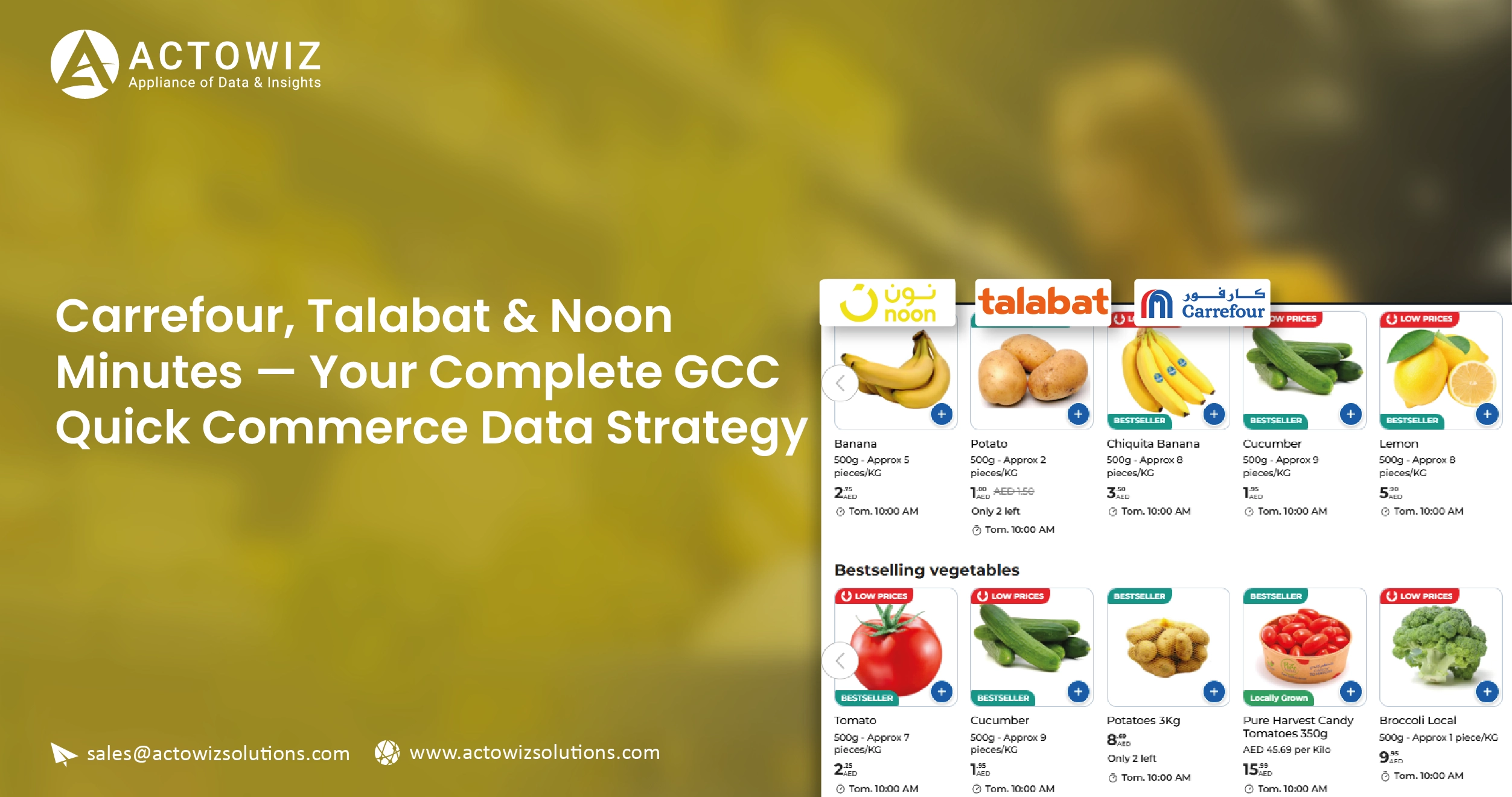 Carrefour, Talabat & Noon Minutes — Your Complete GCC Quick Commerce Data Strategy